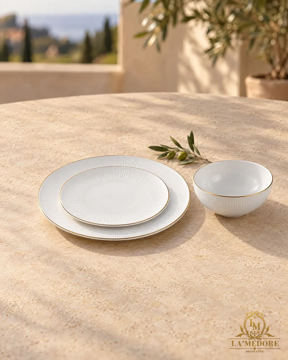 Branches Gold 32 Parça Yemek Takımı, yakın detay