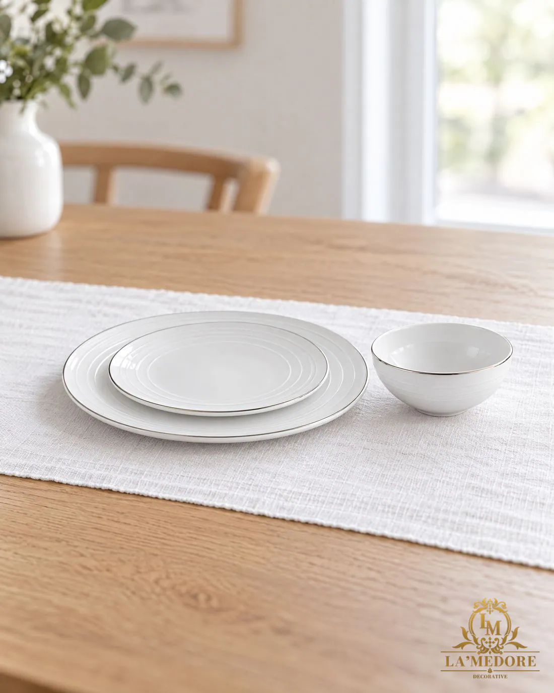 Circles Platinum 32 Parça Yemek Takımı, yakın detay