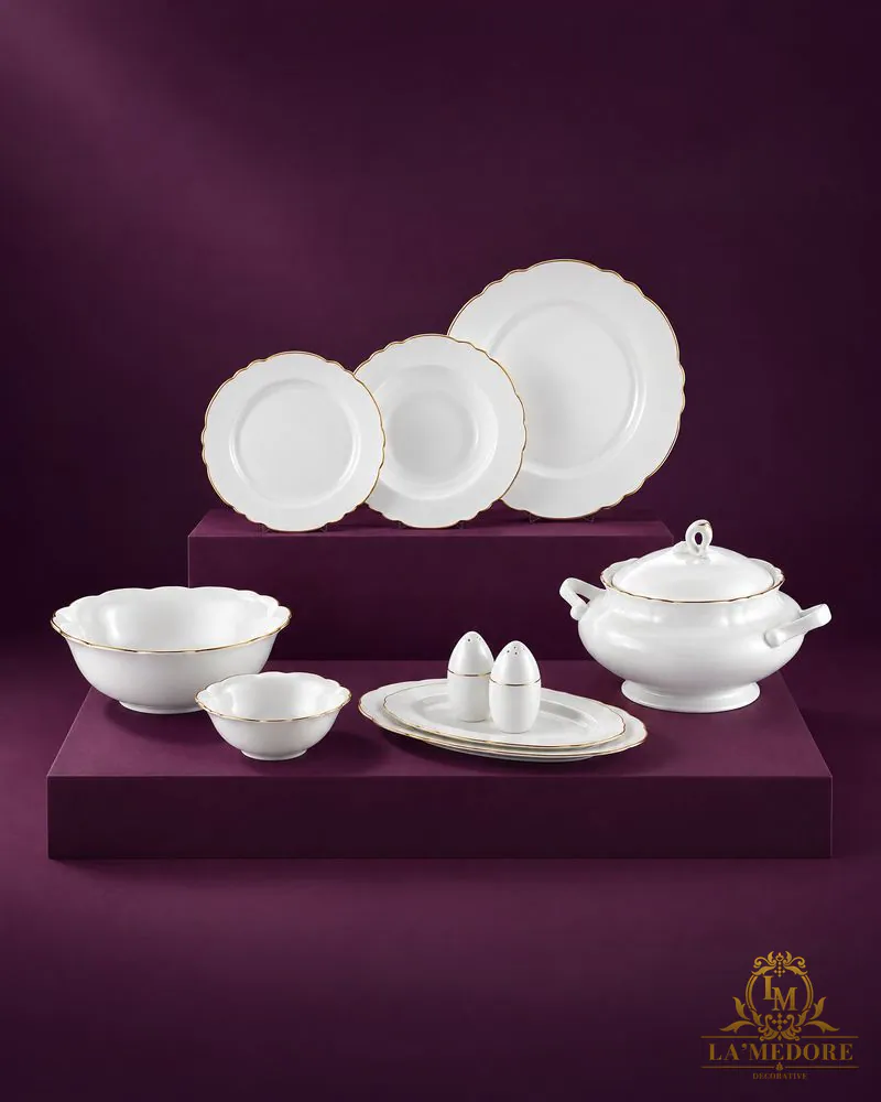 Elegance Gold + Imperial Yarım Gold 12 Kişilik Sofra Seti