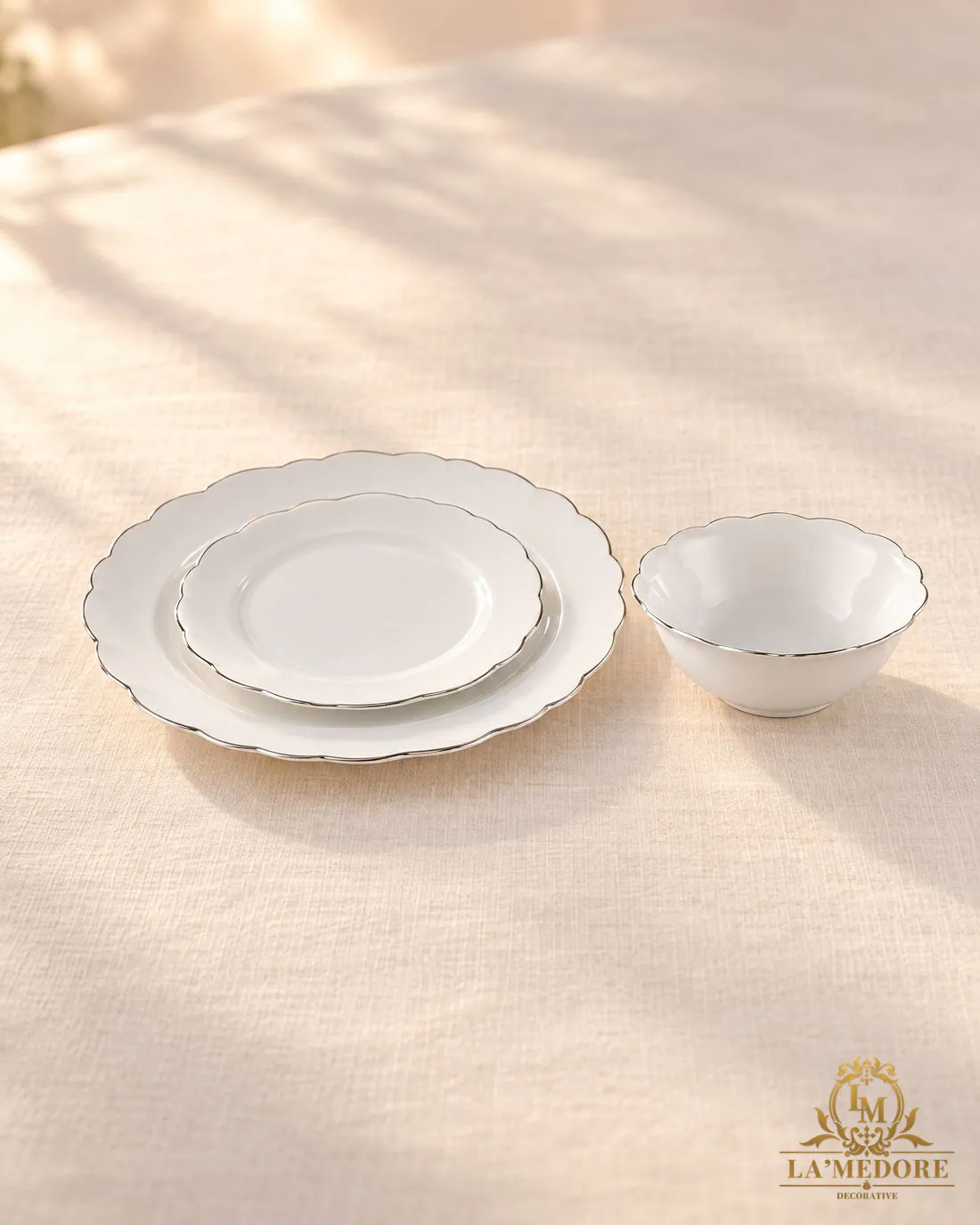 Elegance Platinum 59 Parça Yemek Takımı, yakın detay