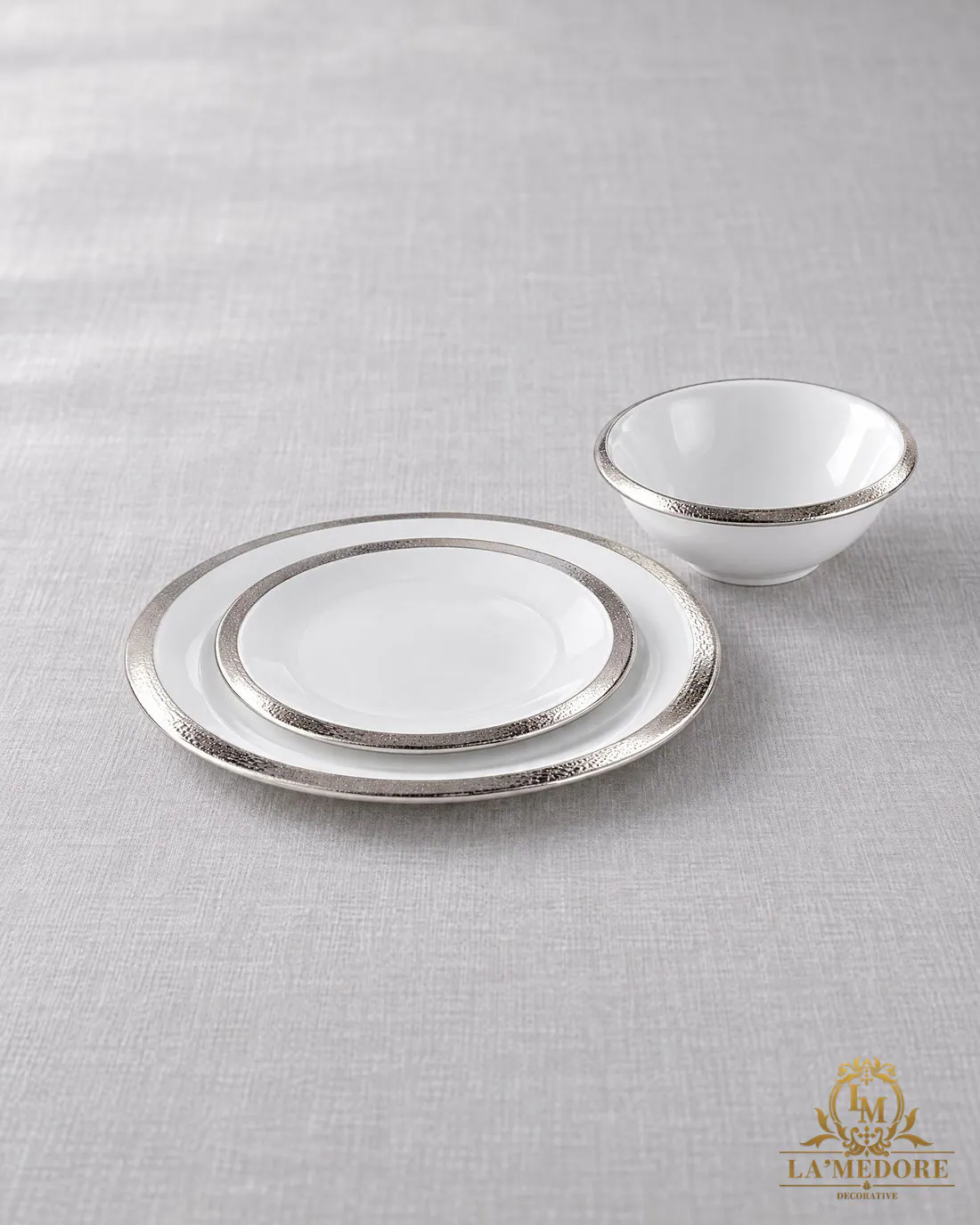 Spring Platinum 62 Parça Yemek Takımı, yakın detay