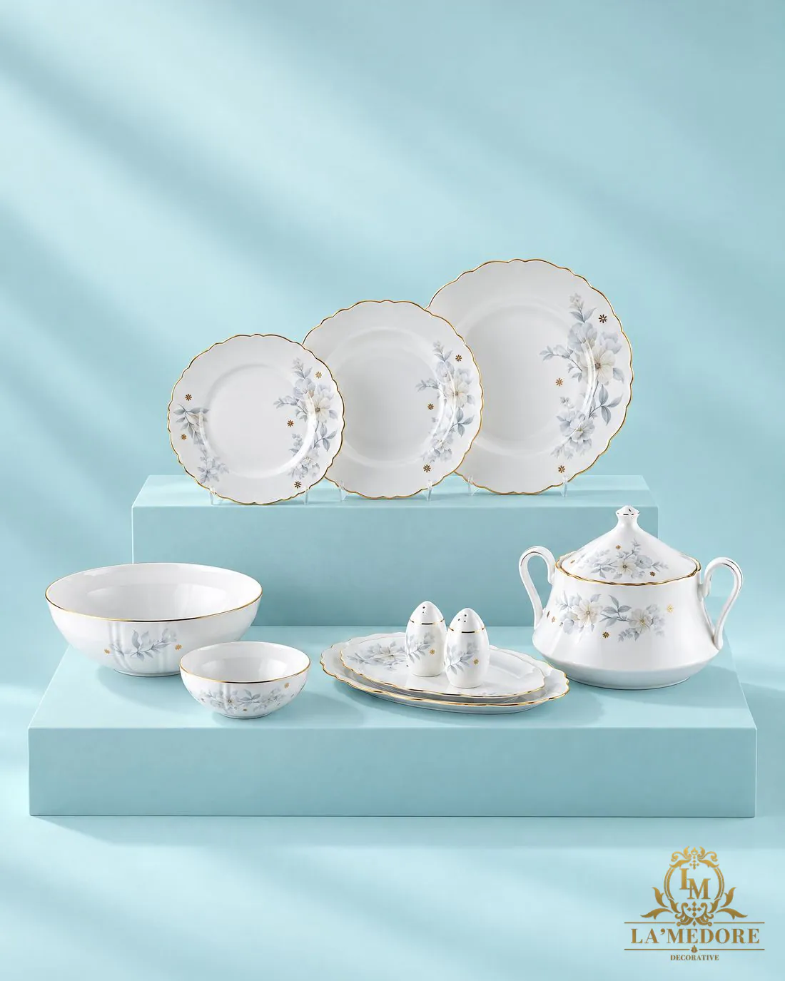 Royal Flower + Imperial Yarım Gold 12 Kişilik Sofra Seti, kapak görseli